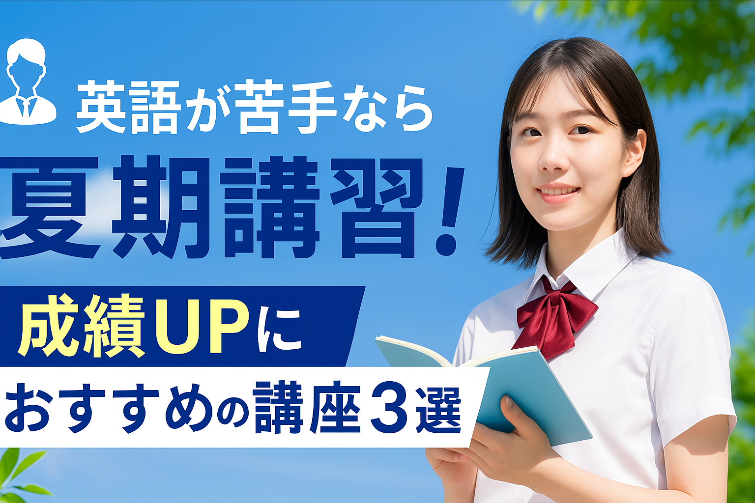 【高校生向け】英語が苦手なら夏期講習!成績UPにおすすめの講座3選